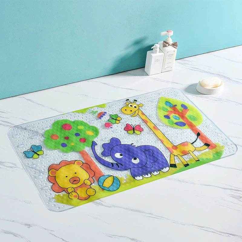 🐾 Safe, Sweet & Splash-Ready – Cartoon Suction Bath Mat for Kids Who Love Bathtime Fun! - ThiGui