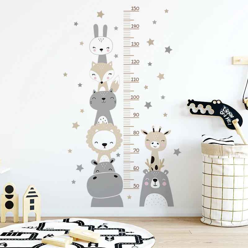 🐘3-in-1 Jungle Fun Growth Charts – Cute Animal Rulers for Growing Boys' Rooms - ThiGui