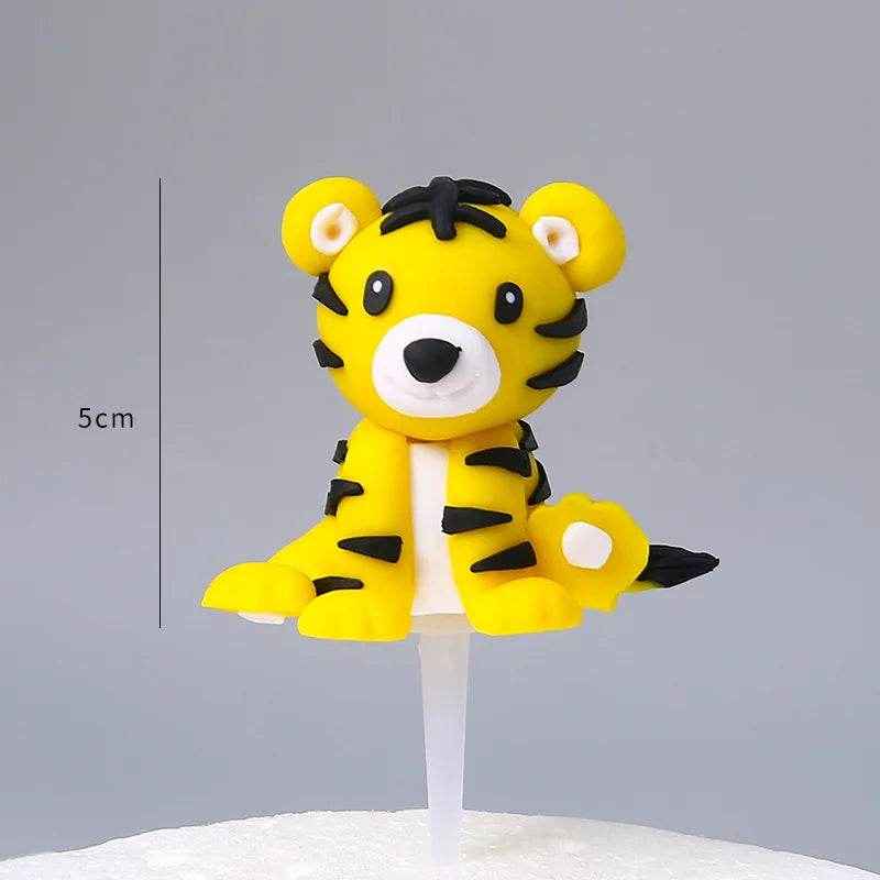 🎂Jungle Joy Cake Toppers – Adorable Safari Animals for a Wildly Cute Celebration! - ThiGui