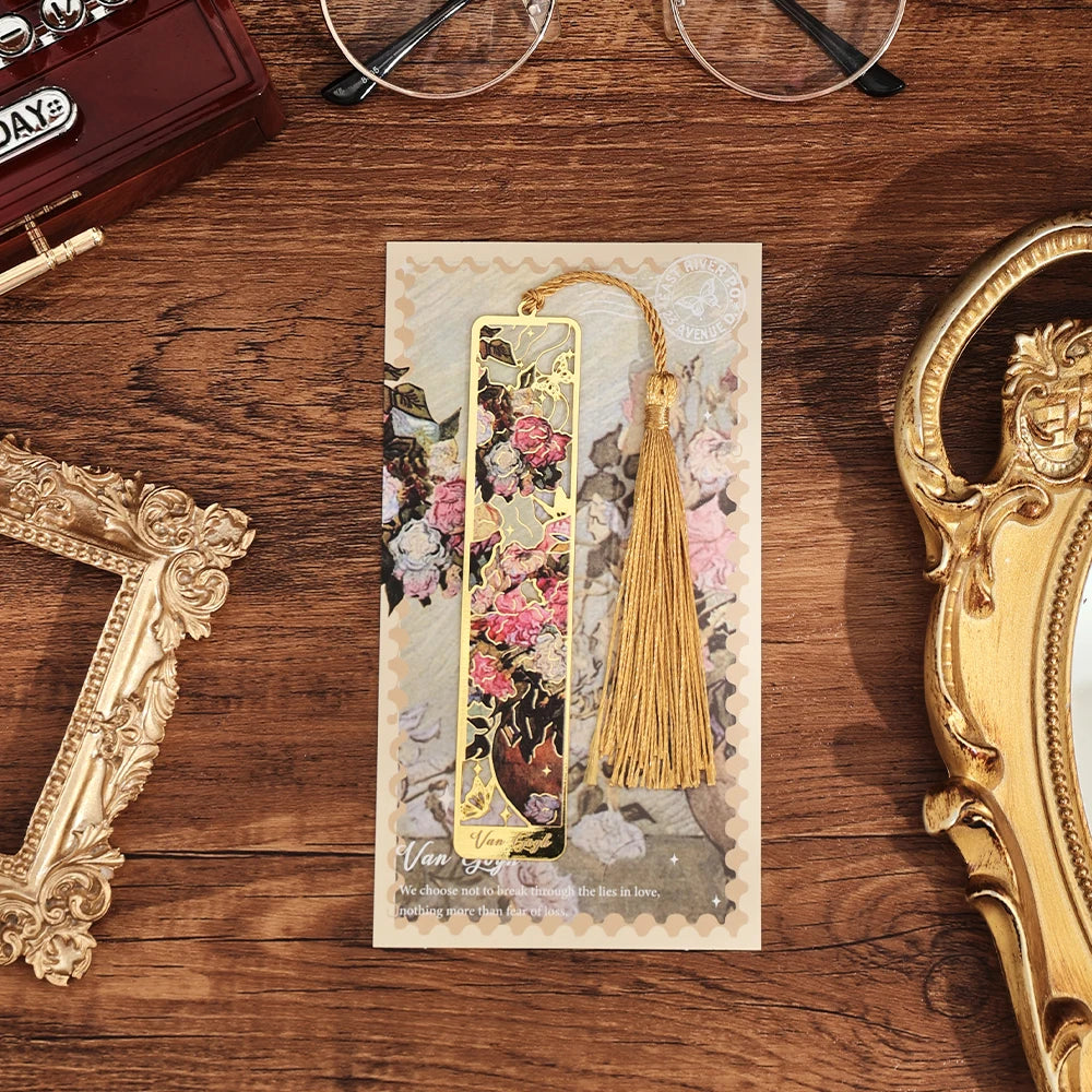 📚 Elegant Floral Bookmark – A Timeless Treat for Readers & Teachers Alike! 🌸 - ThiGui