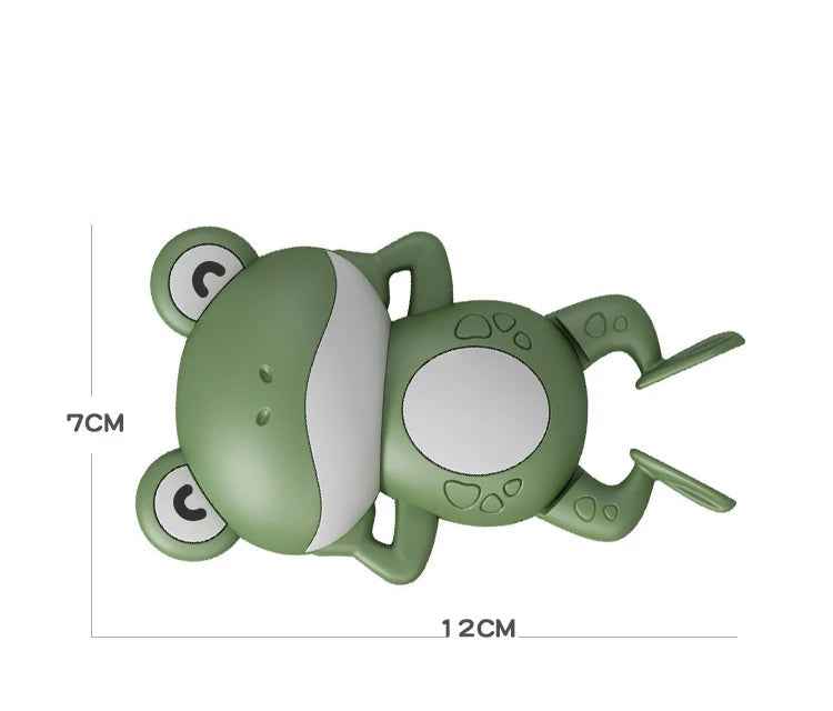 🐸 Wind It Up & Watch It Swim – Bath Time Fun with Clockwork Frog Toys! 🚿💫 - ThiGui