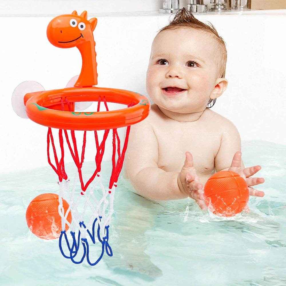 🏀Slam Dunk in the Tub! Fun Basketball Bath Toy Set for Splashy Playtime - ThiGui