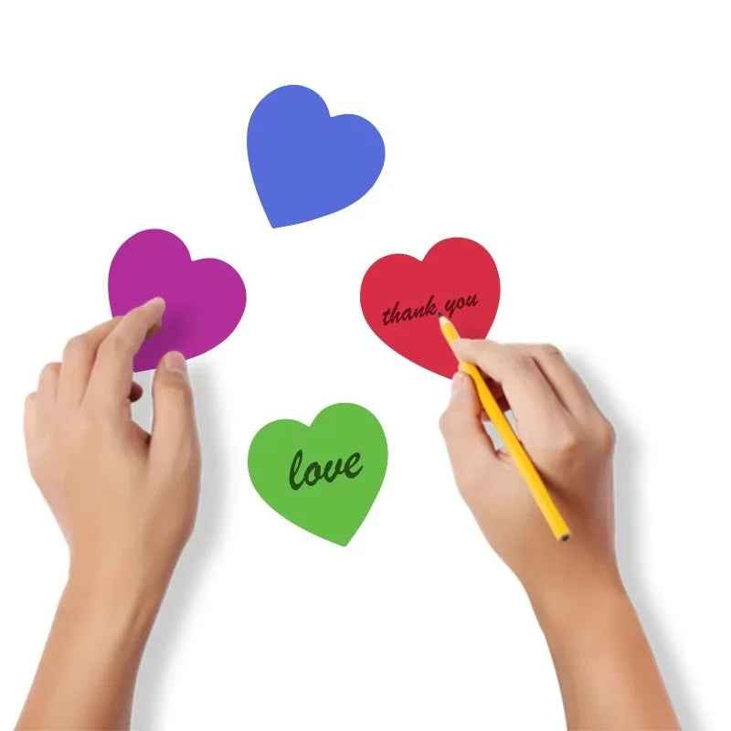 🎨Stick with Love – Cute Round Heart Stickers for Gifts, Crafts & Parties - ThiGui
