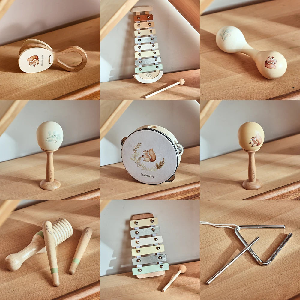 🥁 Montessori Musical Toy Set – Little Hands, Big Sound Adventures! 🎶👶 - ThiGui