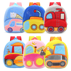 🚧👷‍♂️ Excavator Plush Backpack – Soft & Fun Schoolbag for Tiny Construction Fans! 🎒💛 - ThiGui