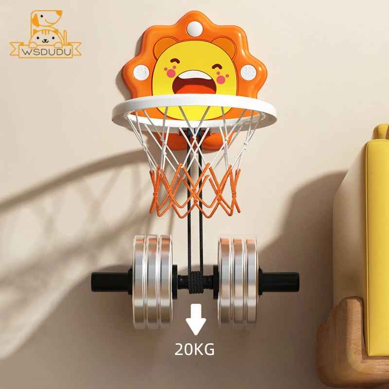🏀 Stick & Dunk Basketball Set – Indoor Hoop Fun Without the Screws! 🧒💥 - ThiGui