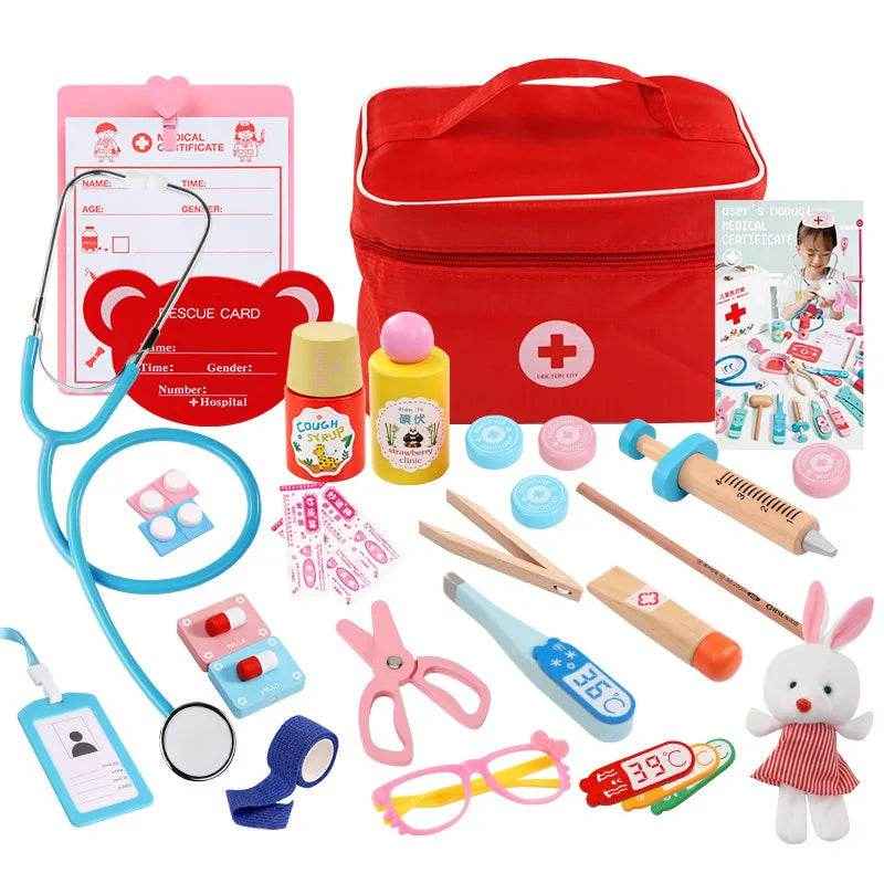 🌳Little Healer Play Kit – Wooden Doctor Set for Imaginative Mini Medics - ThiGui