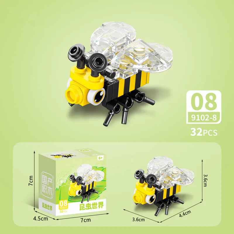 🕷️ Snap Together a Wild World – Insect & Animal Block Creatures for Kids & Collectors! 🐜🦂 - ThiGui