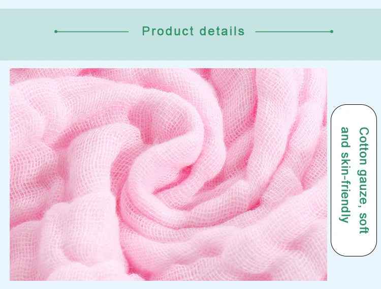 🧼 Everyday Heroes! 💖 5x Muslin Baby Washcloths – Soft, Handy & Gentle for Face, Bath & Feeding Time 🍼 - ThiGui