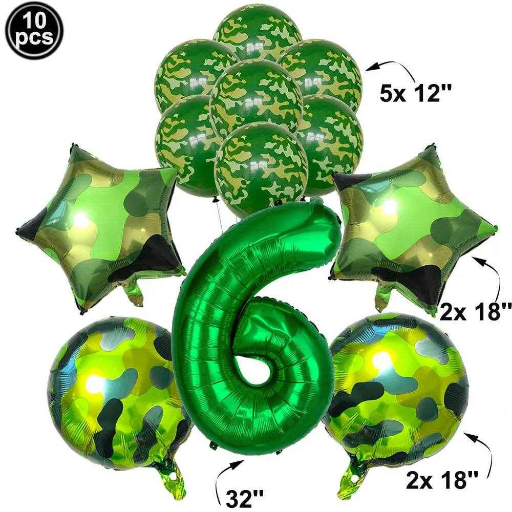 🎁Mission Party Success – Epic Camouflage Balloon Set for Little Soldiers! - ThiGui