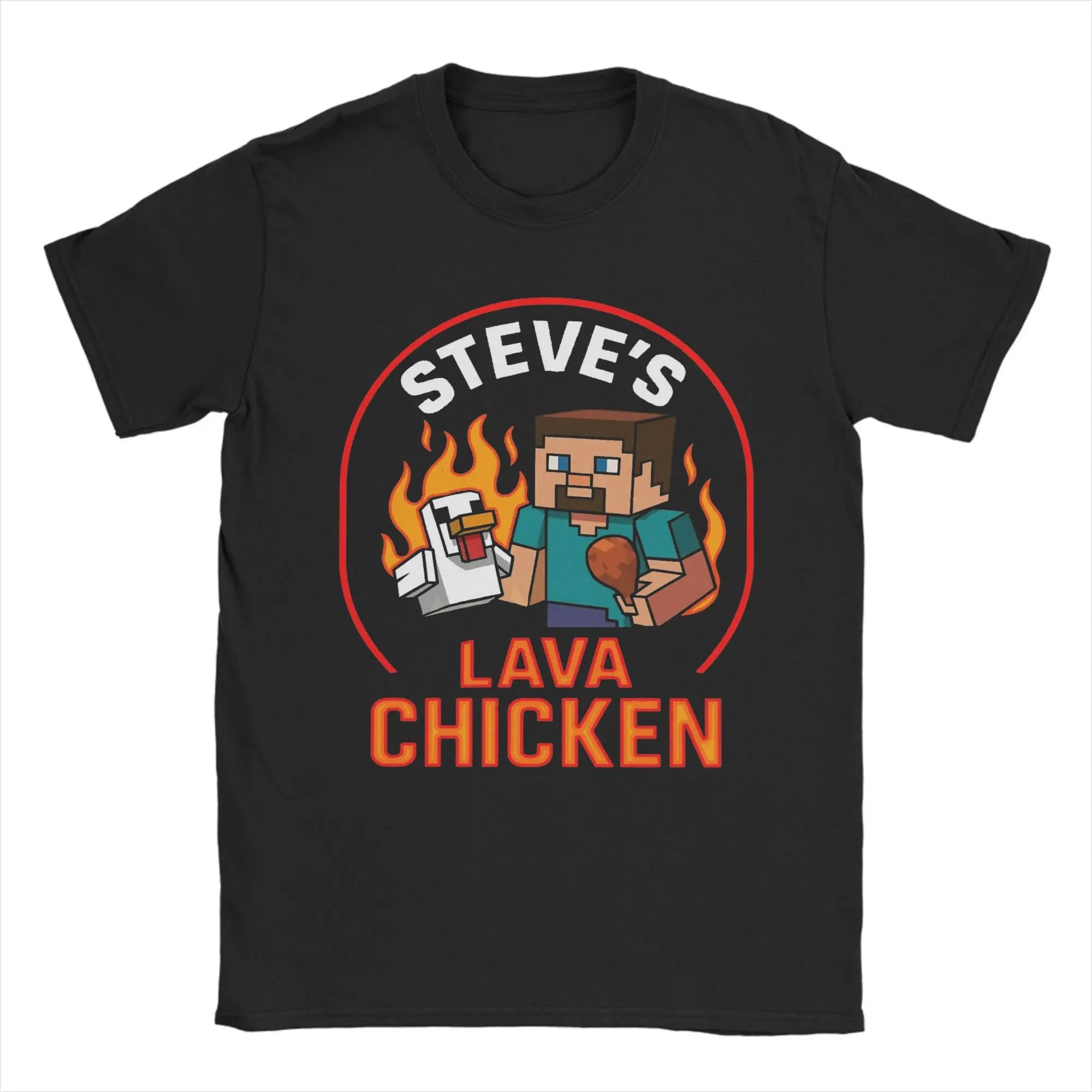 Chicken Jockey Pixel Zombie Tee 🧟‍♂️🐔 100% Cotton Gamer Fun - ThiGui