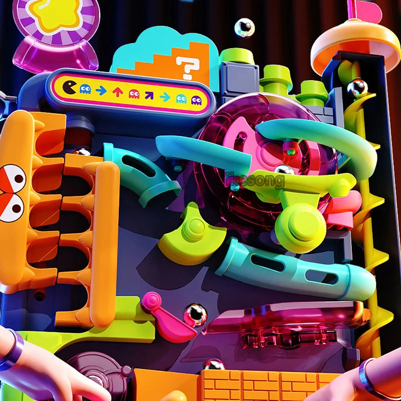 🧠🎢 Montessori Ball Track Adventure – Multi-Layer Rolling Fun for Growing Minds! 🔧👦 - ThiGui