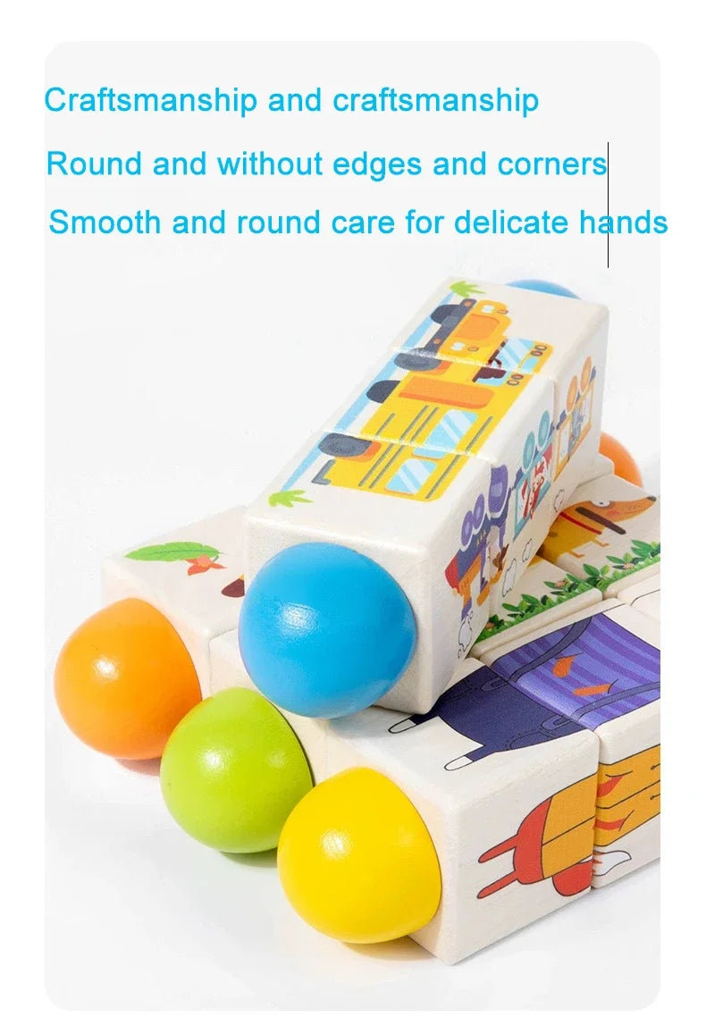 🧩 Spin & Match Wooden Puzzle – 3D Animal Block Fun for Clever Little Learners! 🐘🎨 - ThiGui