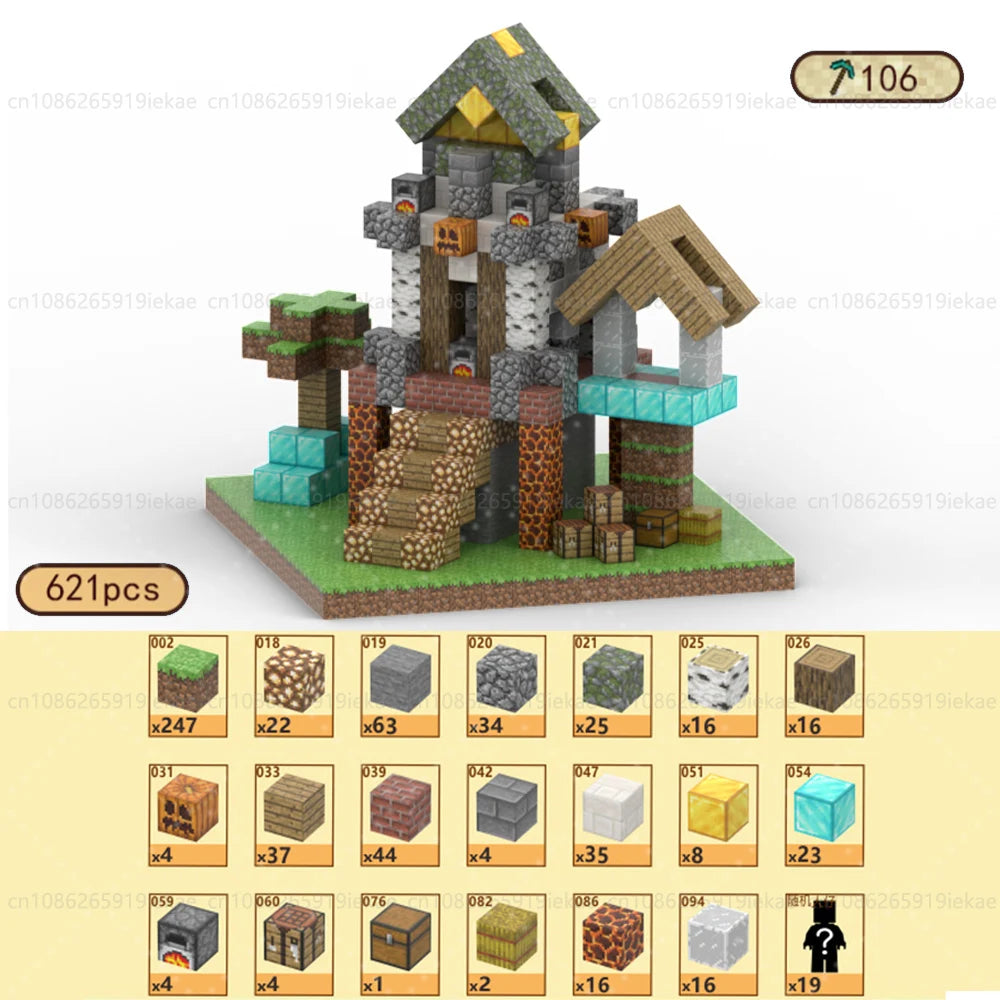 🧲 Build & Imagine! Magnetic Mine World Cube Set for Kids – Craft, Create, and Play 🎮🌍 - ThiGui