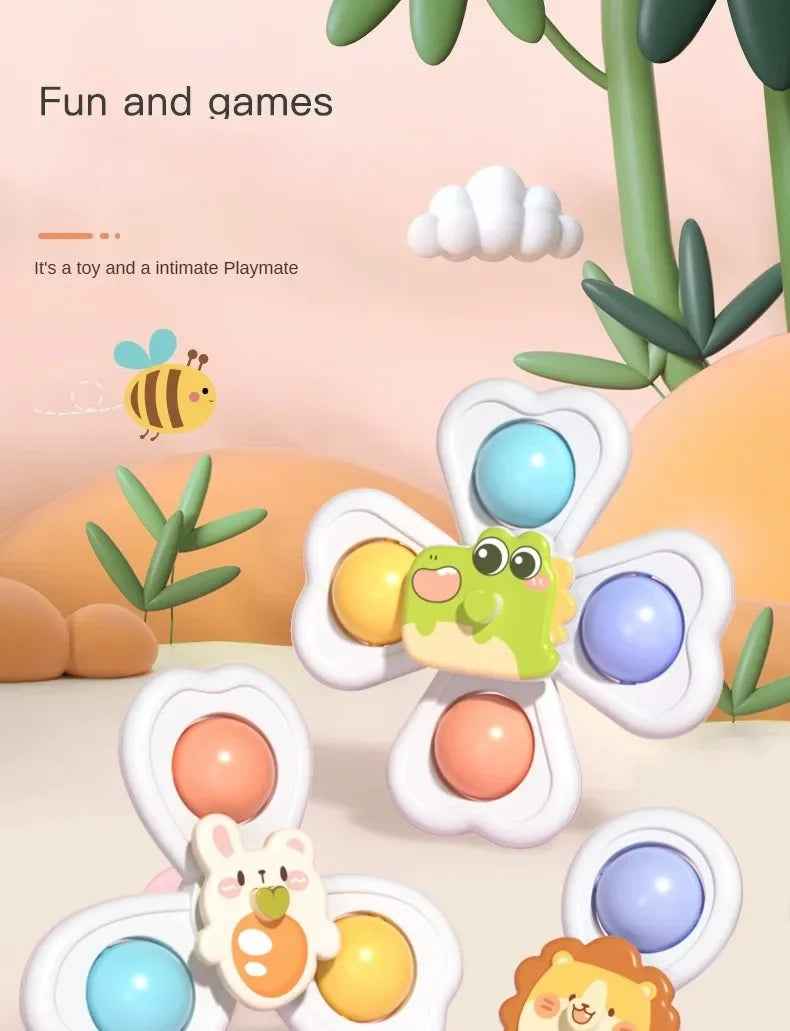 🌀 Spinner Suction Toys – Bath Time, Play Time, Anytime Fun! 🚿👶 - ThiGui