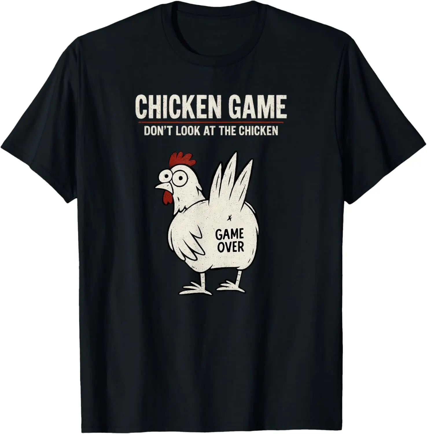 🐔🚫 Don’t Look at the Chicken! Hilarious Game-Inspired T-Shirt for Boys – Comfy, Bold & So Much Fun 😂👕 - ThiGui