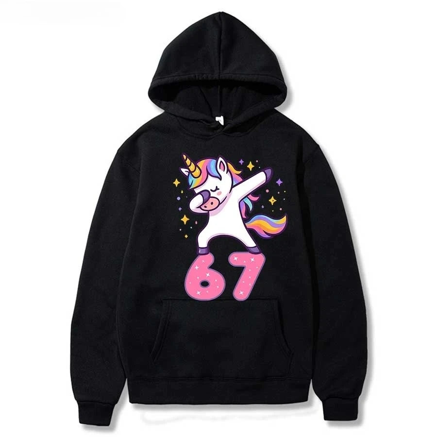 Bruh 67 Six Seven Brainrot Hoodie 😎🔥 Cool & Cosy Kids Streetwear Sweatshirt - ThiGui
