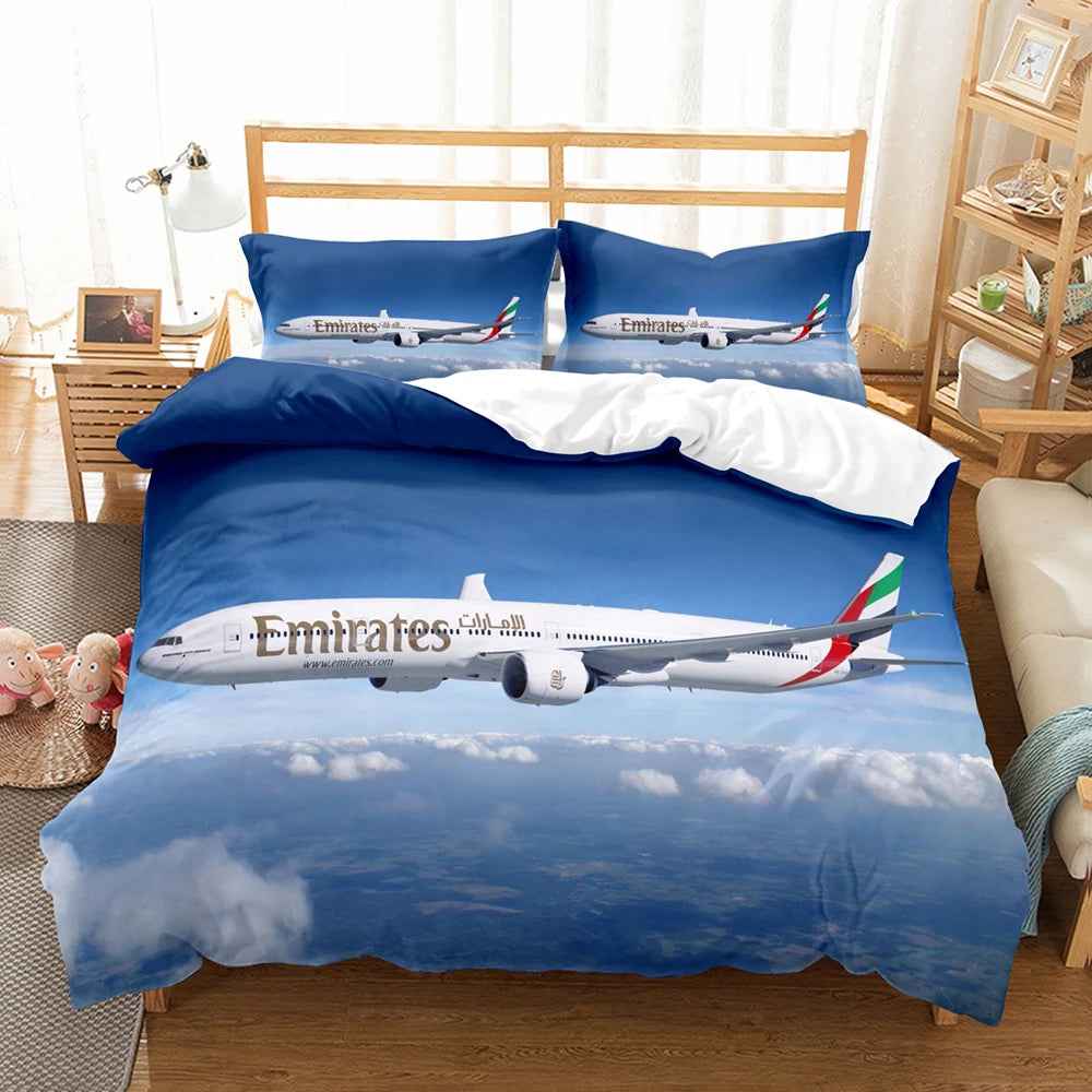 ✈️Sky-High Dreams! Airplane Bedding Set for Little Pilots - ThiGui