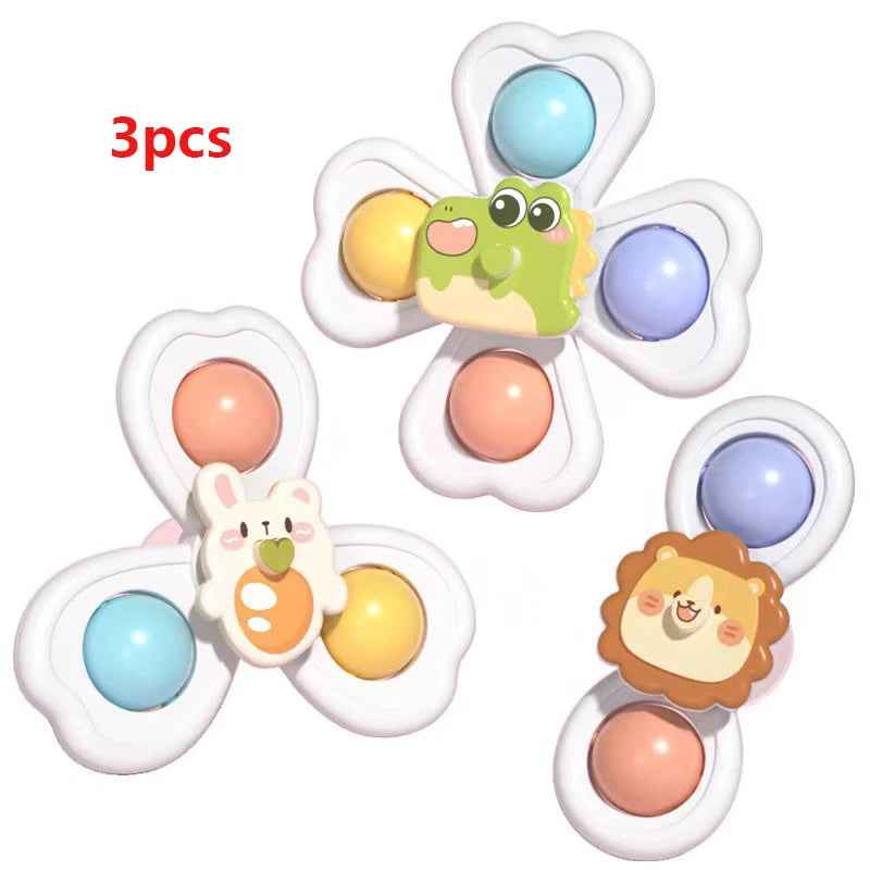 🌀 Stick, Spin & Smile – Suction Spinner Toy for Busy Little Hands! 🌈👶 - ThiGui