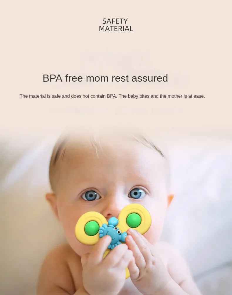 🌀 Spinner Suction Toys – Bath Time, Play Time, Anytime Fun! 🚿👶 - ThiGui