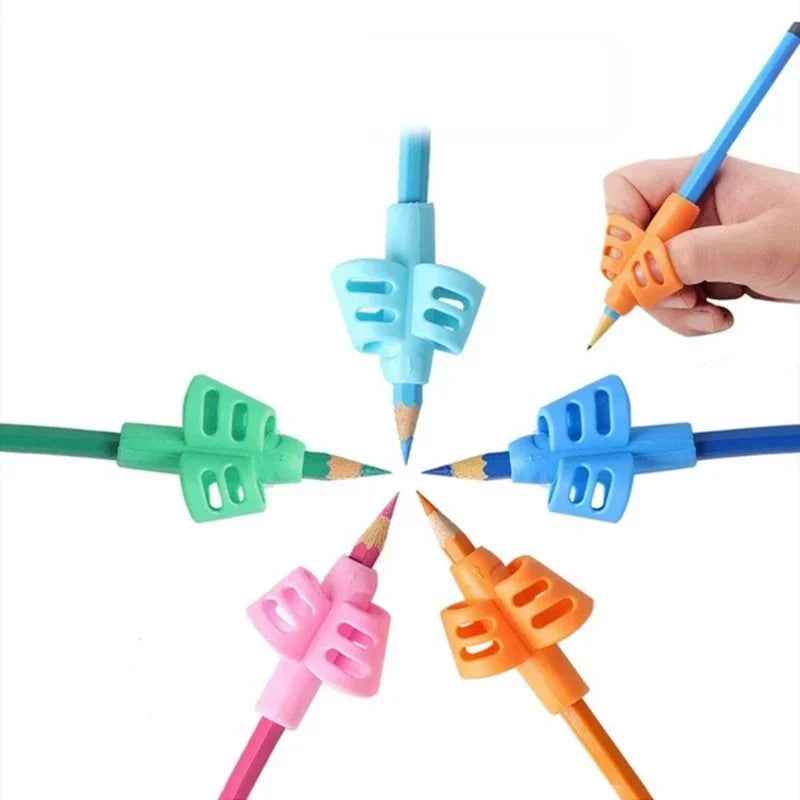 ✍️ Little Hands, Right Grip – Silicone Pencil Aids for Better Writing Posture! 🖊️🐾 - ThiGui