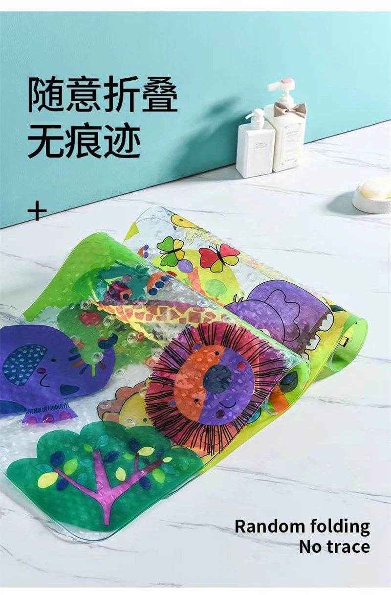 🐾 Safe, Sweet & Splash-Ready – Cartoon Suction Bath Mat for Kids Who Love Bathtime Fun! - ThiGui