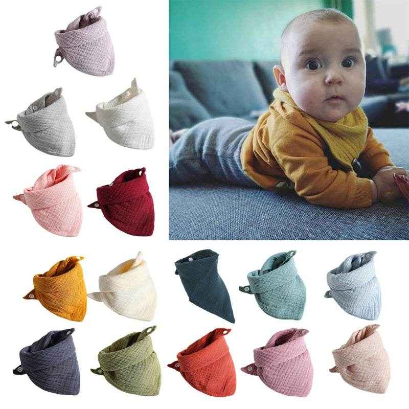 🍼Stylish & Soft! 5-Pack Baby Boy Bandana Bibs for Dribbles, Feeds & Cuddles - ThiGui
