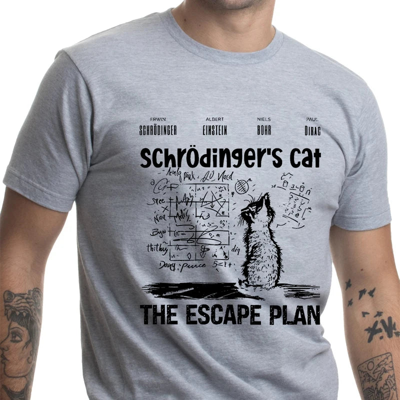 😼 Cool Cat Escape Plan T-Shirt – Geeky Style for Boys Who Dare to Stand Out 🖤 - ThiGui