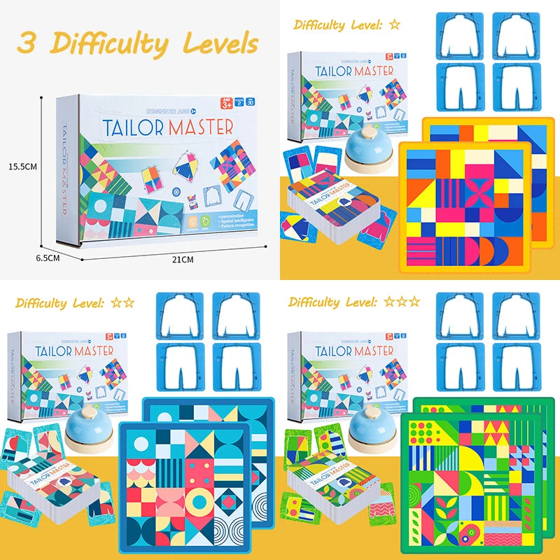 🧩 Tailor Master Game – Shape & Colour Logic Fun for Curious Boys! 🎨👕🎯 - ThiGui