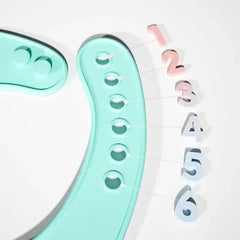 🍽️ Mess-Free Mealtimes – Soft Silicone Baby Bib with Food Catcher! 🍼✨ - ThiGui