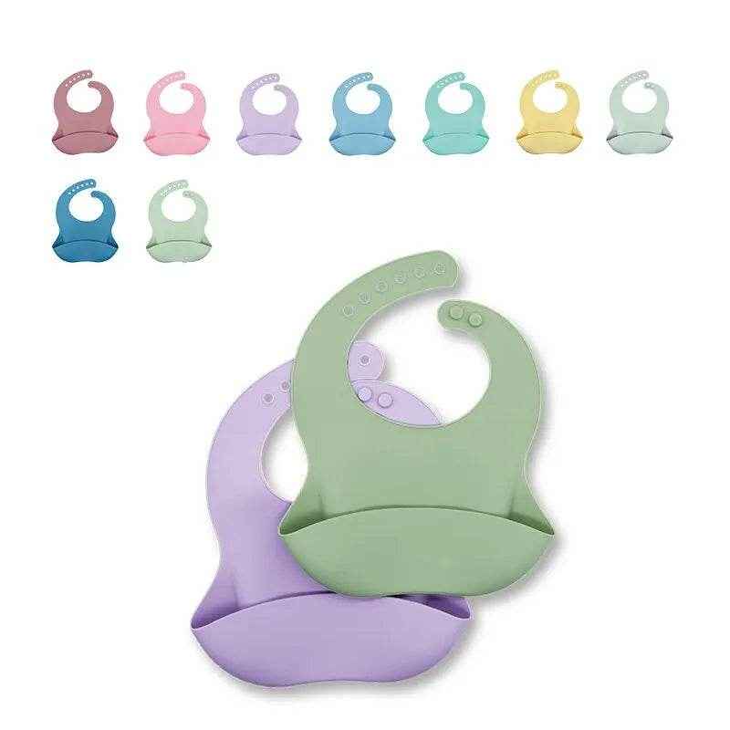 🌟Adorable & Practical! Mum-Approved Cartoon Silicone Bibs for Little Mess-Makers - ThiGui