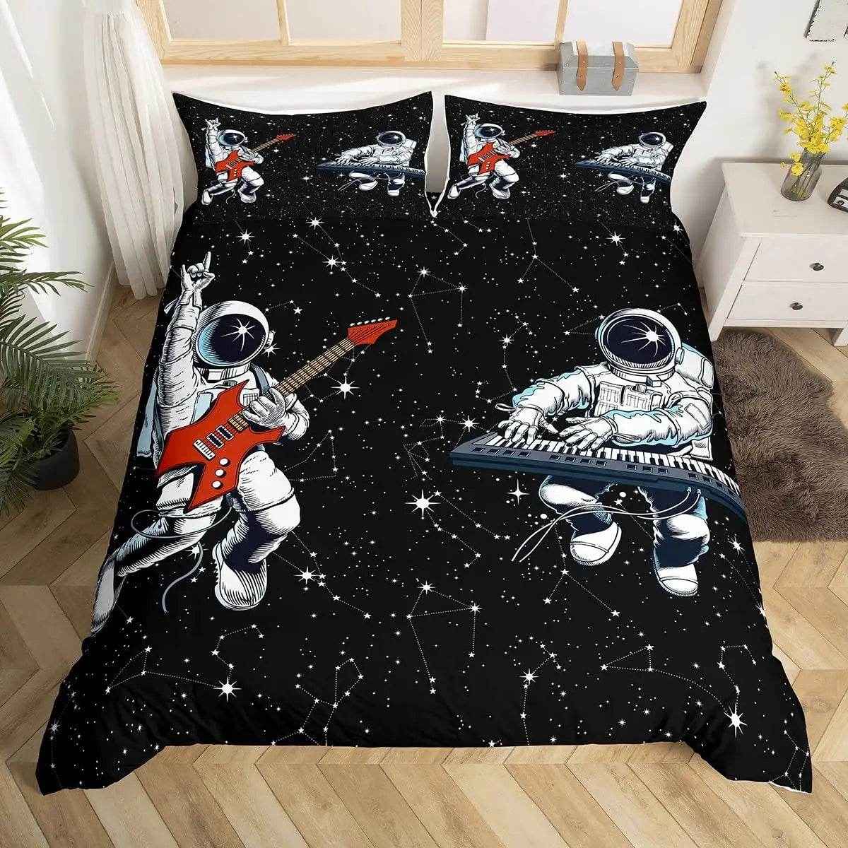 🛸 3D Space Dreams Duvet – Astronaut Bedding for Little Galaxy Explorers! - ThiGui