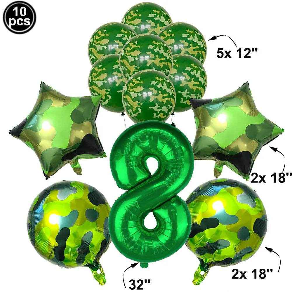 🎁Mission Party Success – Epic Camouflage Balloon Set for Little Soldiers! - ThiGui