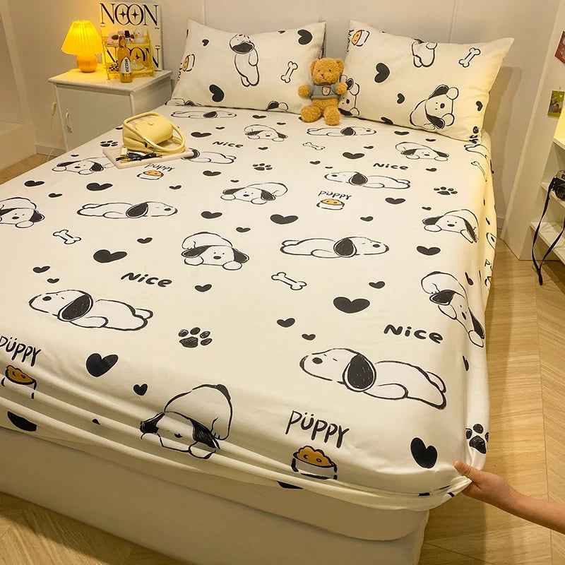 🚗Vroom-Vroom to Sleep! Pure Cotton Car Fitted Sheet for Busy Little Dreamers - ThiGui