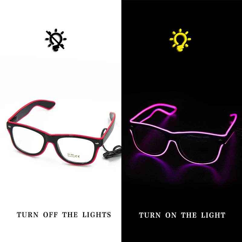 💫Glow Party Magic! Light-Up Neon Glasses for Boys Who Love to Shine - ThiGui