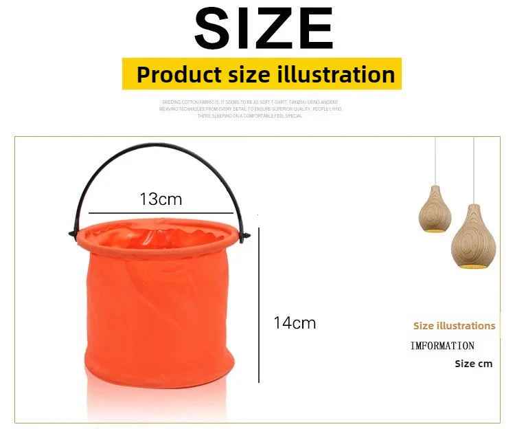 🎣 Handy Folding Bucket for Busy Days – Perfect for Fishing, Car Washes, and More! 🎣 - ThiGui
