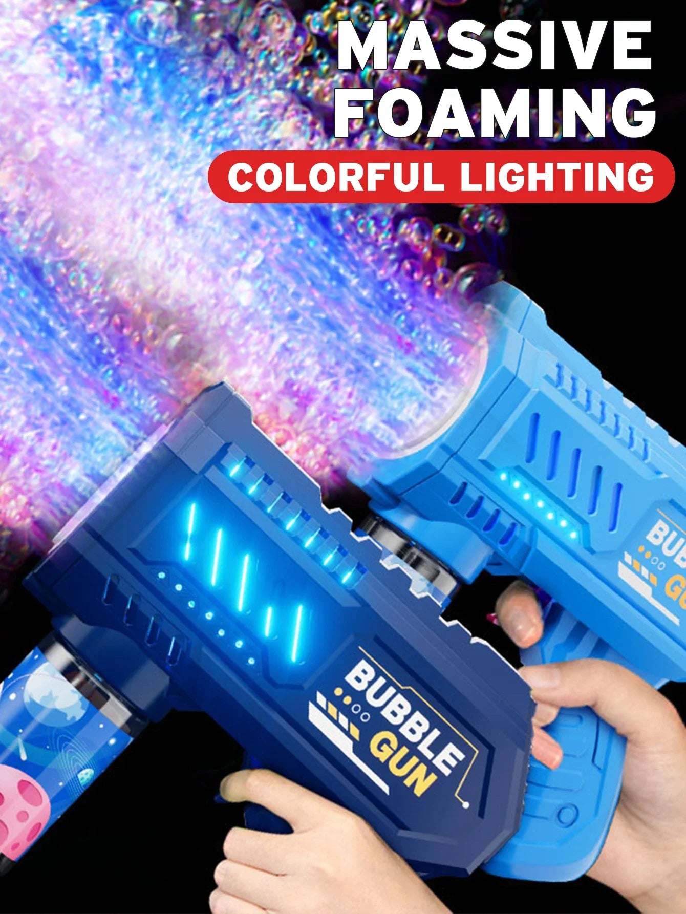 ✨ LED Bubble Blaster – Colourful, Automatic Fun for Energetic Boys! 🫧🔫 - ThiGui