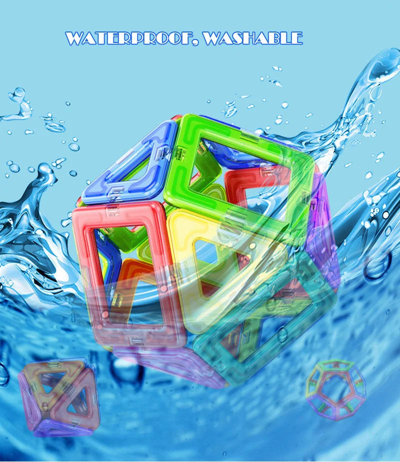 🌈 Magnetic Builder Blocks Set 🧲 | 50–100pcs of Creative STEM Fun for Curious Kids 🧠 - ThiGui