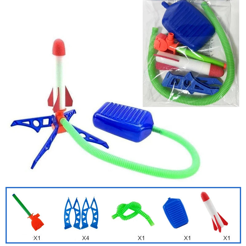 🦶🚀 Jump, Stomp & Launch! Air Rocket Launcher Set for Kids – Outdoor Energy Fun 🎯🌤️ - ThiGui