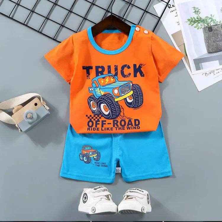 🌿Cool Cotton Summer Set for Little Adventurers – Comfy, Cute & Ready for Play! - ThiGui