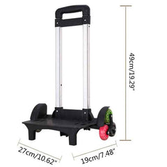 🎒 Roll with Ease – Foldable 6-Wheel Backpack Trolley for School & Travel! 🚶‍♂️🛞 - ThiGui