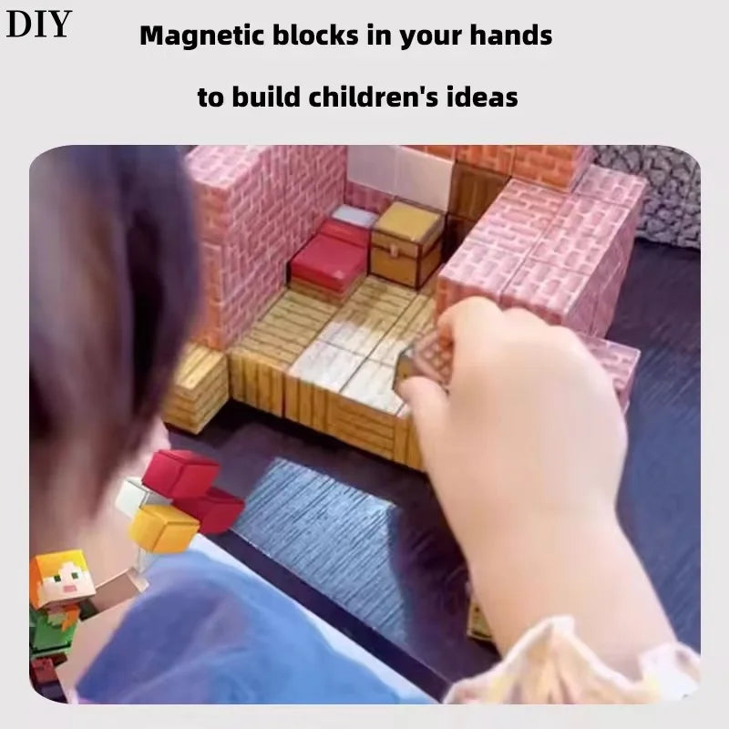 🧲✨ Magnetic Mine World Building Set – Endless Fun for Little Explorers! 🚀🌈 - ThiGui