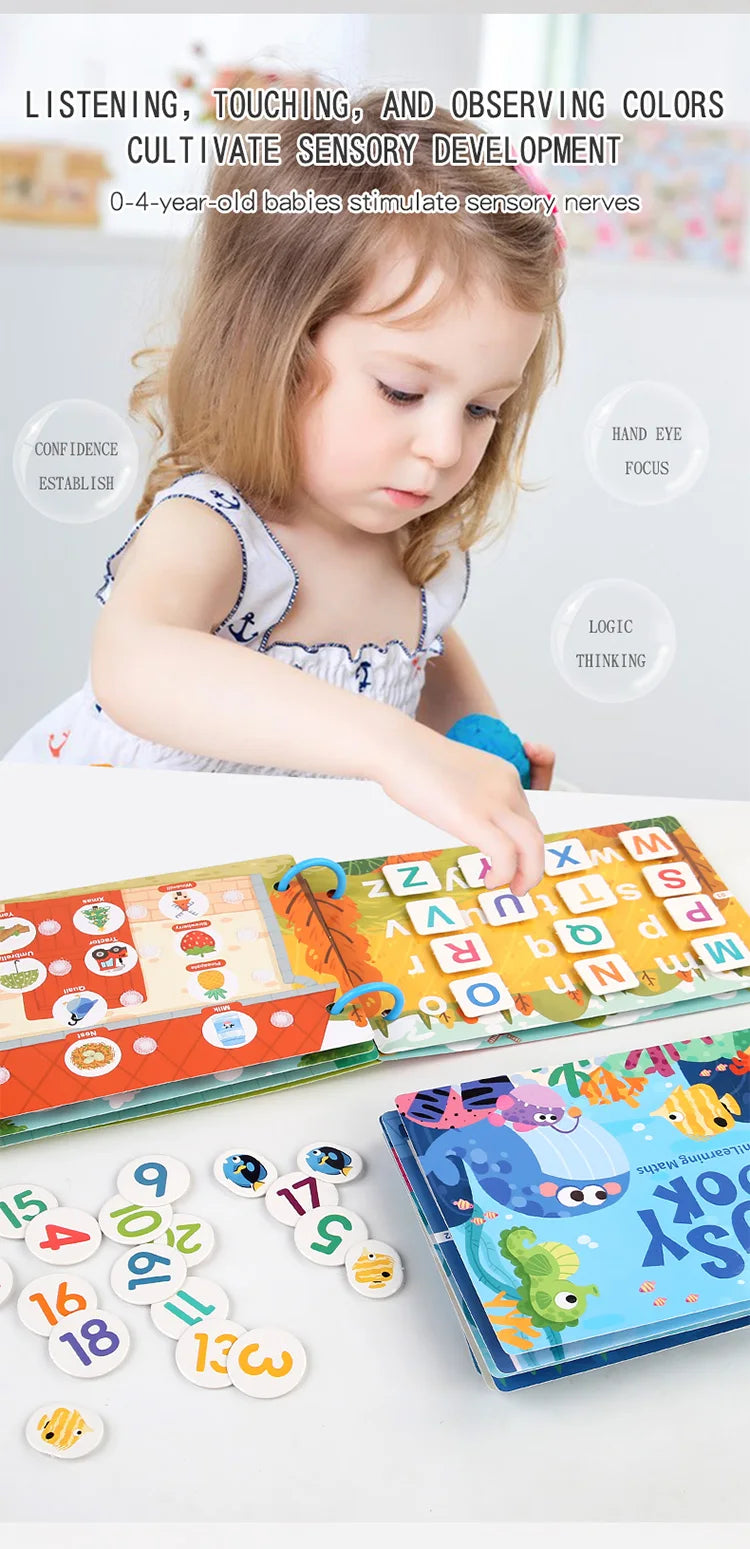 📘✨ Montessori Busy Book – Hands-On Learning & Matching Fun for Curious Toddlers! 👶🎓 - ThiGui