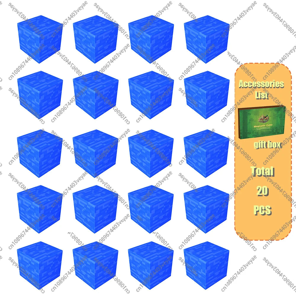 🧲 Build & Imagine! Magnetic Mine World Cube Set for Kids – Craft, Create, and Play 🎮🌍 - ThiGui