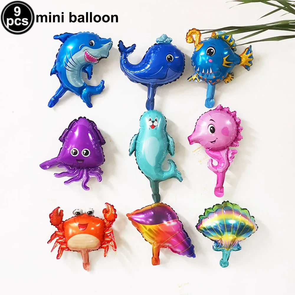 🐠 Under the Sea Birthday Balloon Set – Dive into a Magical Ocean Party! 🌊🎈 - ThiGui