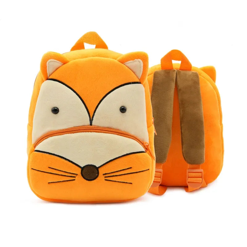 🦁 Cuddly Animal Backpack – Soft Plush Bag for Little Adventures! 🎒💛 - ThiGui
