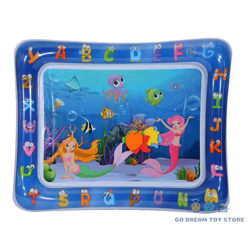 💧 Baby Water Play Mat – Inflatable Tummy Time Fun for Little Explorers! 🐢🌞 - ThiGui
