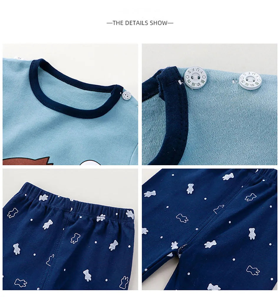 🦕 Snuggle Up in Dino Dreams – Comfy Cotton PJs for Boys & Girls 🌙💤 - ThiGui