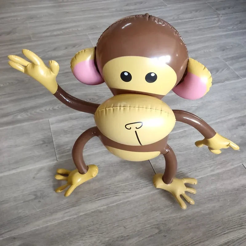 🎈 Inflatable Monkey Balloon 🐒 | Jungle-Fun Party Prop for Lively Birthdays 🍌🎊 - ThiGui