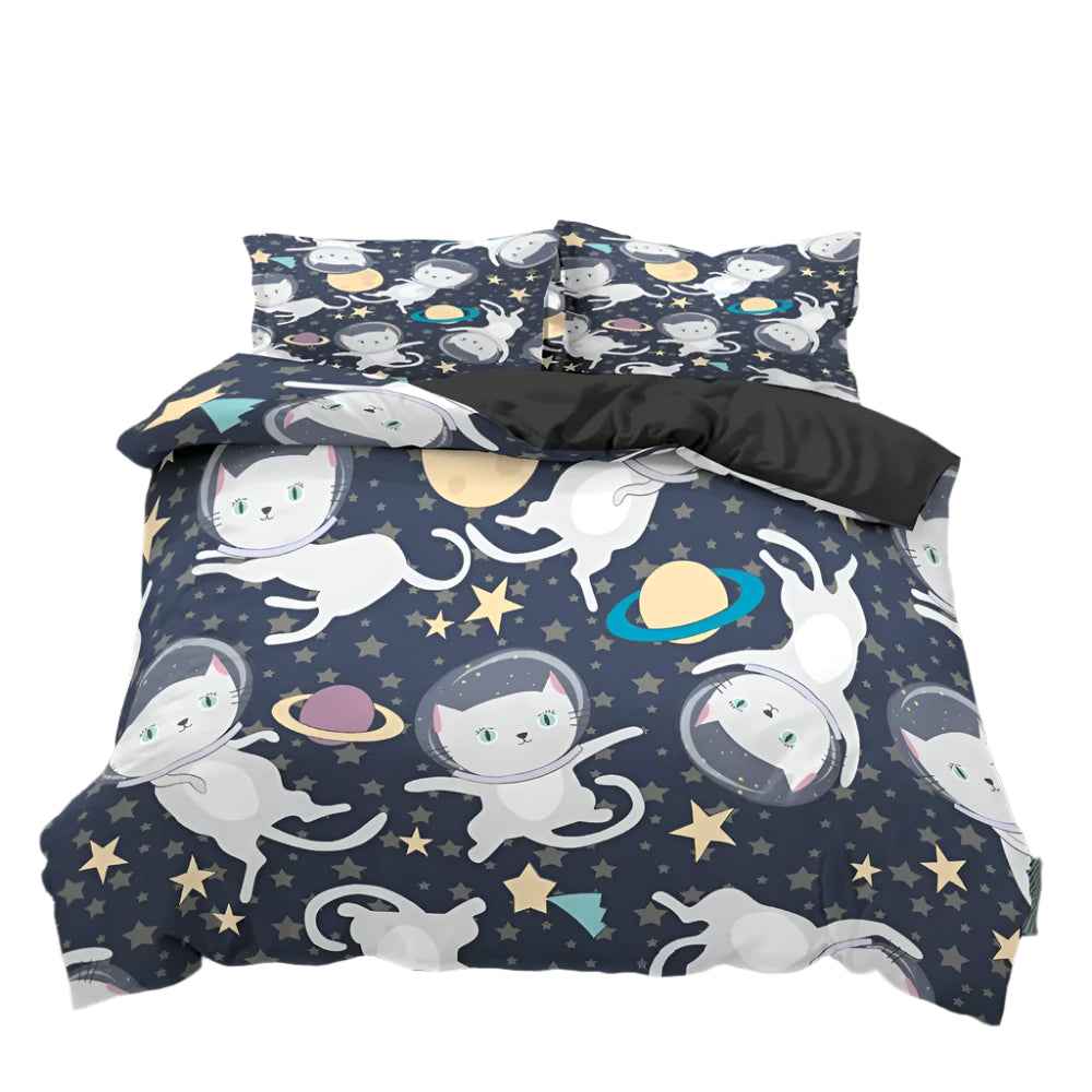 🚀Up, Up, and Asleep! Adorable Astronaut Bedding Set for Little Space Explorers - ThiGui